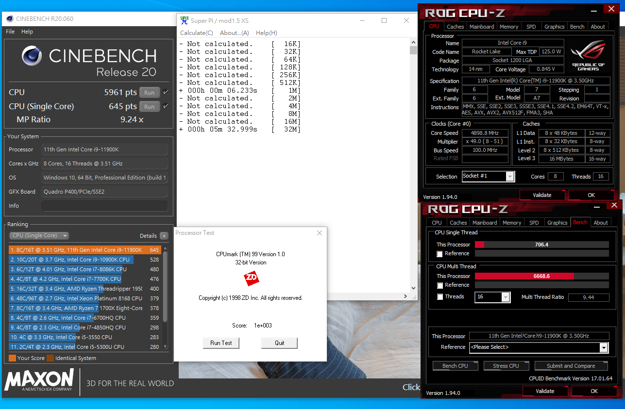 圖 Strix Z590-i+11900K簡單開箱+8-11代簡測